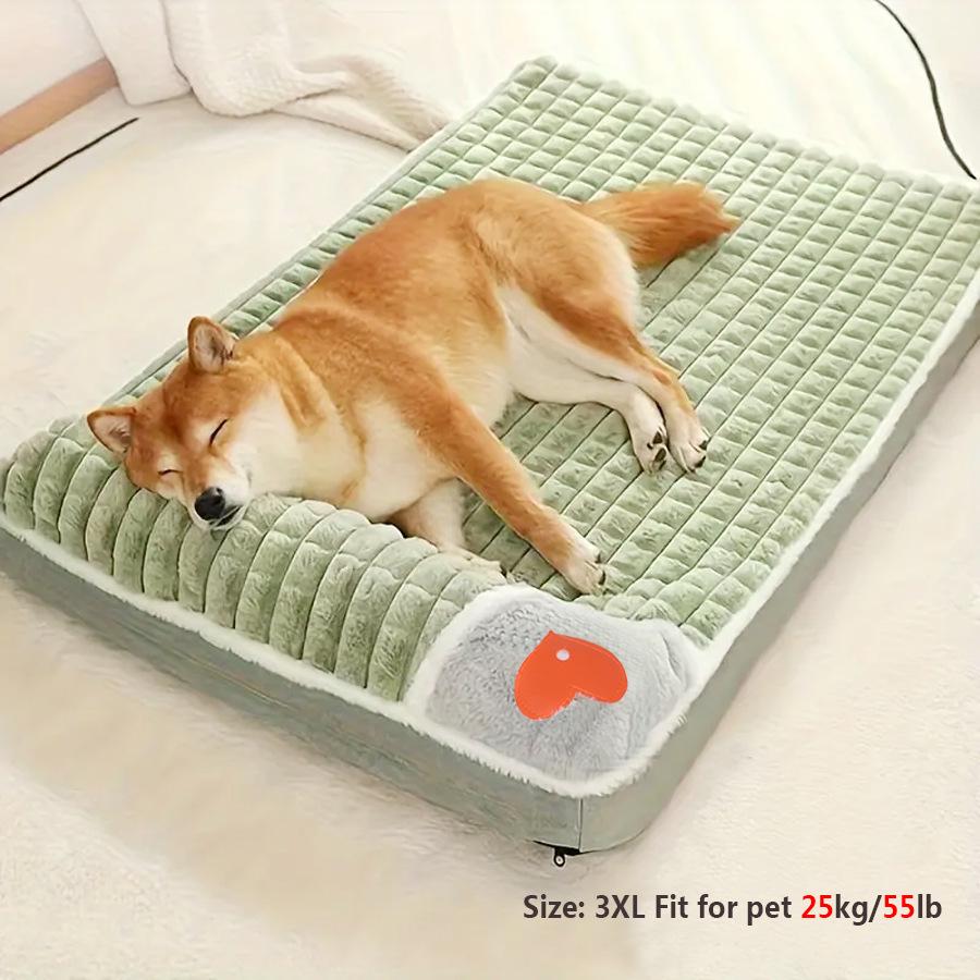 Four Seasons Thickened Dog & Cat Bed - Removable, Washable, Comfortable Pet Cushion