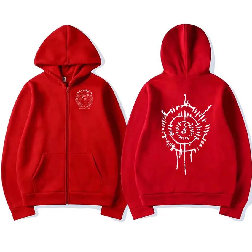 Astarion Print Zipper Hoodie Men Casual Fashion Oversized Zip Up Sweatshirt Unisex Coats Pullover Hoody Harajuku