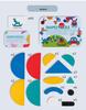 Montessori Fun Shape Puzzle Tin Box - Early Education Toy for Children Ages 3-6