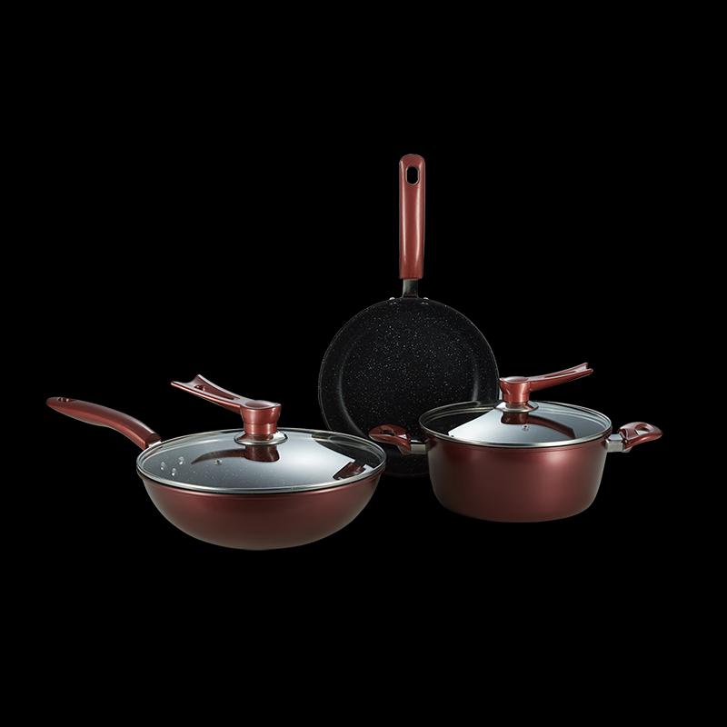 Desland DFS-TZ106B 3-Piece Non-stick Cookware Set