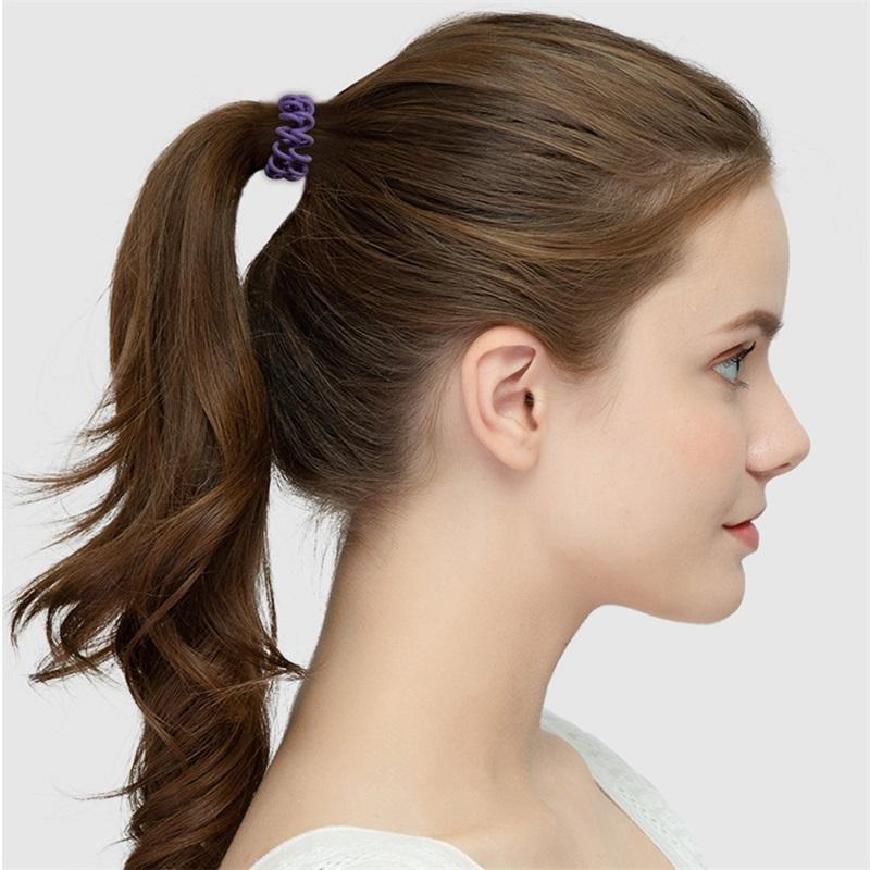 3pcs Hair Tie Women Multicolor Elastic Hair Band Spiral High Elasticity Telephone Wire Gum for Hair Rubber Band Hair Accessories