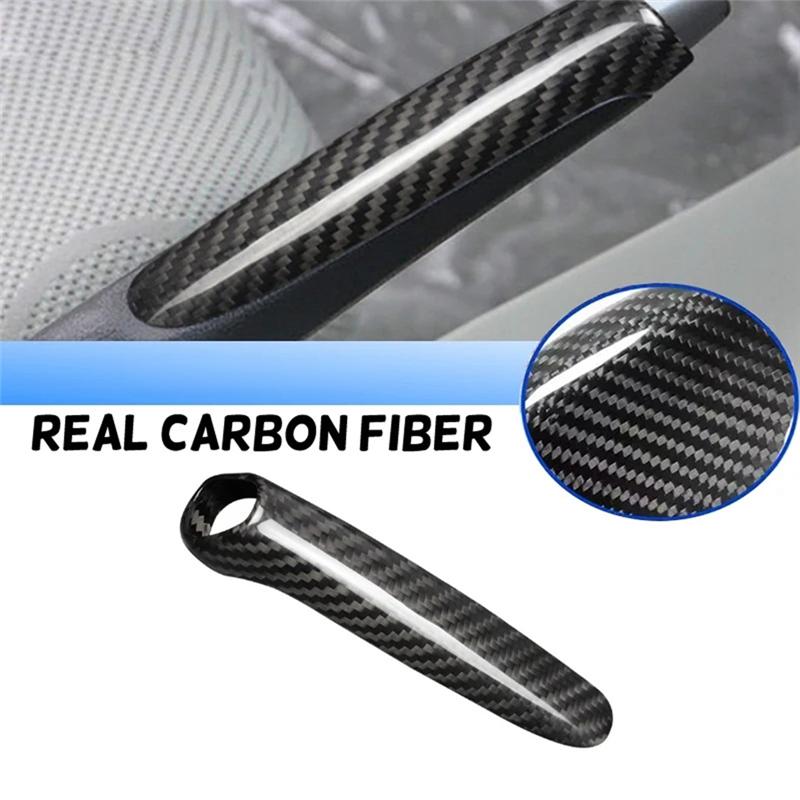 C-Convenient-Car Carbon Fiber Hand Brake Cover Hand Brake Grip Case Shell Trim For Honda Civic 2012-2016 Spare Parts Handbrake S
