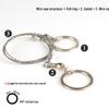4-Strand Portable Steel Wire Survival Saw for Outdoor Use
