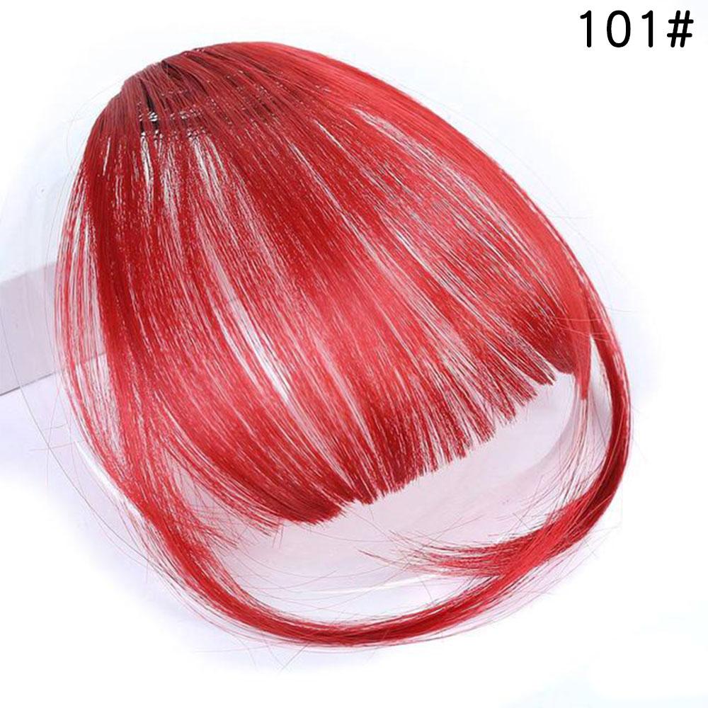 

MSTN Короткие синтетические заколки для волос Челка Наращивание волос Шиньоны для женщин Натуральные короткие искусственные челки Заколки для наращивания волос 15cm