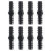 8Pcs Drip Irrigation Straight Fittings Barbed Locking Butt Joint Connectors 16mm Drip Tape Tubing Sprinkler Systems