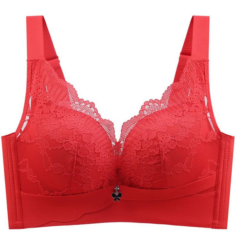 Large-sized Bra Women's Thin Cup Underwear Lactation Adjustment Bra Push Up Bra