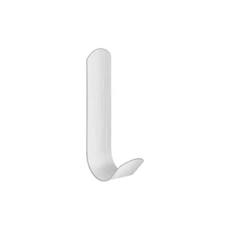 No-Punch Stainless Steel Adhesive Hook for Coats and Hats - Wall-Mounted for Home, Kitchen, and Bathroom Use