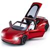 Roadster a escala 1/24, juguete modelo de coche fundido a presión, vehículo de juguete con sonido y luz para niños, colección de regalos para niños pequeños y niñas