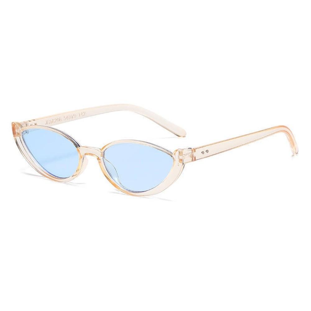 Vintage Half-frame Cat Eye Sunglasses Anti UV Scratch Resistant Sun Glasses Street Photography Shades Eyewear Summer