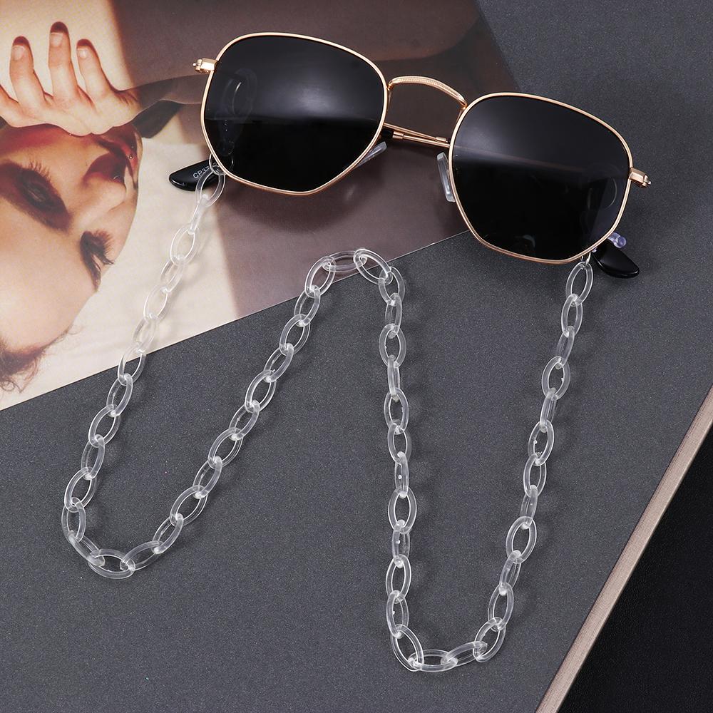 Sunglasses Mask Chain Candy Colors Acrylic Neck Rope Glasses Lanyard Necklace Glasses Chain