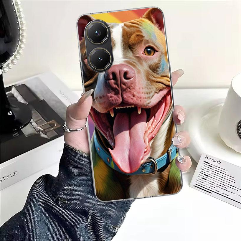 Pitbull Huisdier Hond Pitbull Zachte Telefoonhoesje Voor Xiaomi Redmi 15C 15 13C 13 Poco X5 X6 X7 F7 Ultra M7 12C 12 10 10C 9C 9A 9T 9 Funda