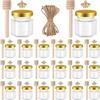 Hexagonal Honey Jar Set: Sealed Lid, Thickened Glass for Jam, Chili Sauce, Mini Honey Portions