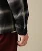 Avirex Long Sleeve Cotton Linen Ombre Size M Size Size OMBRE SHIRT Men's Shirt, (010), Black, 783-3120014, A/DINER/L/S C/L
