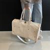 Large Capacity Handbag Short Distance Travel Bag PU Women's Fitness Luggage Bag