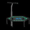 YTYIN 42-inch Hexagonal Fitness Trampoline with Handrail CN Plug (adapter Included)