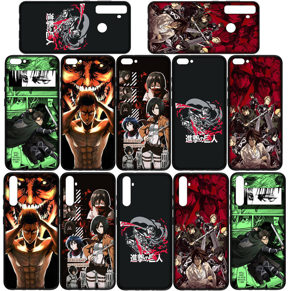 for Motorola Moto Edge 70 60 50 G54 G86 Samsung Galaxy S25 iPhone 17 16 15 Xiaomi Redmi Note 14 13 Pro Phone Case Wallpaper Attack on Titan Levi Cover