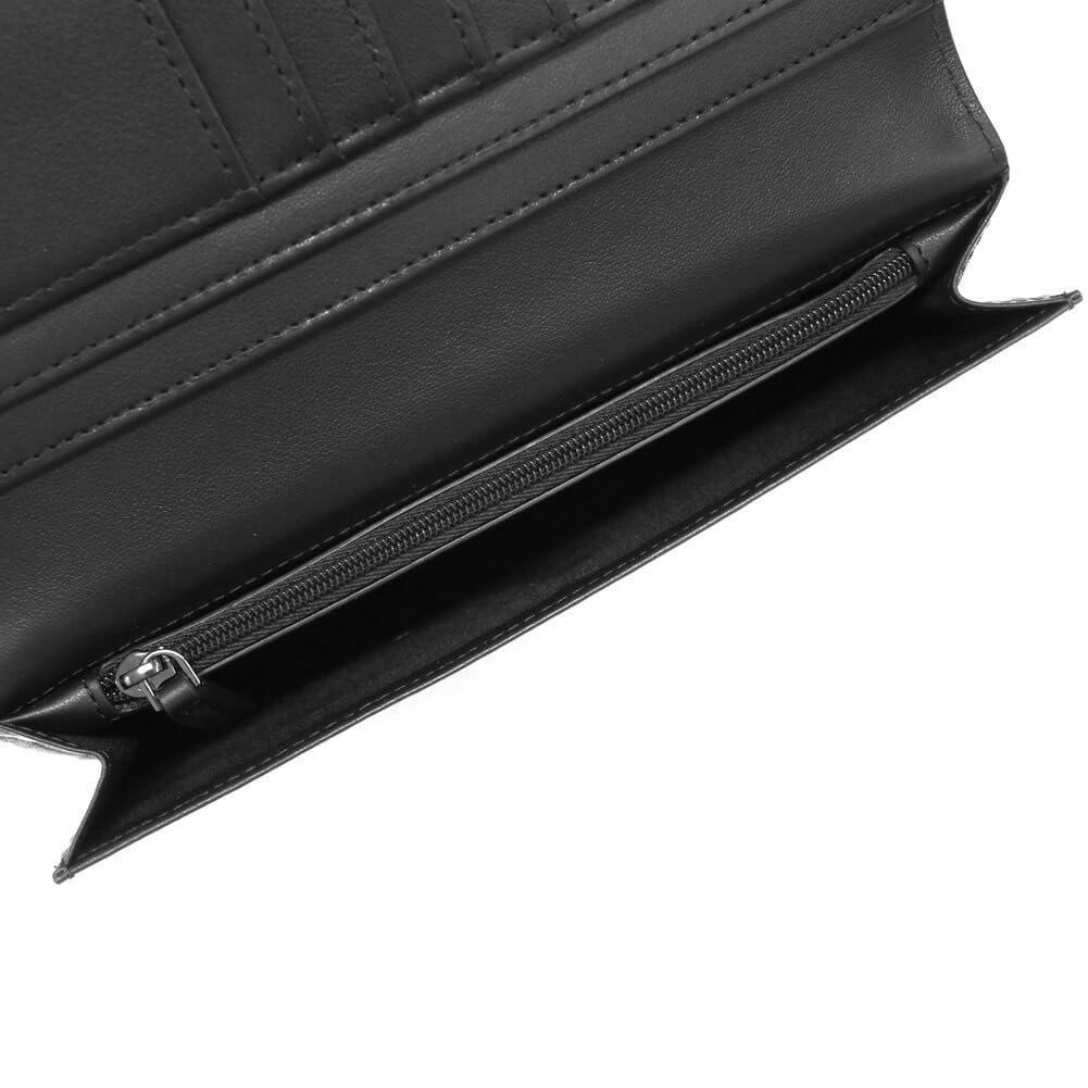 long wallet coin Y4R624 YQ82X Black [Emporio Armani] Men's bi-fold (with purse) [item]