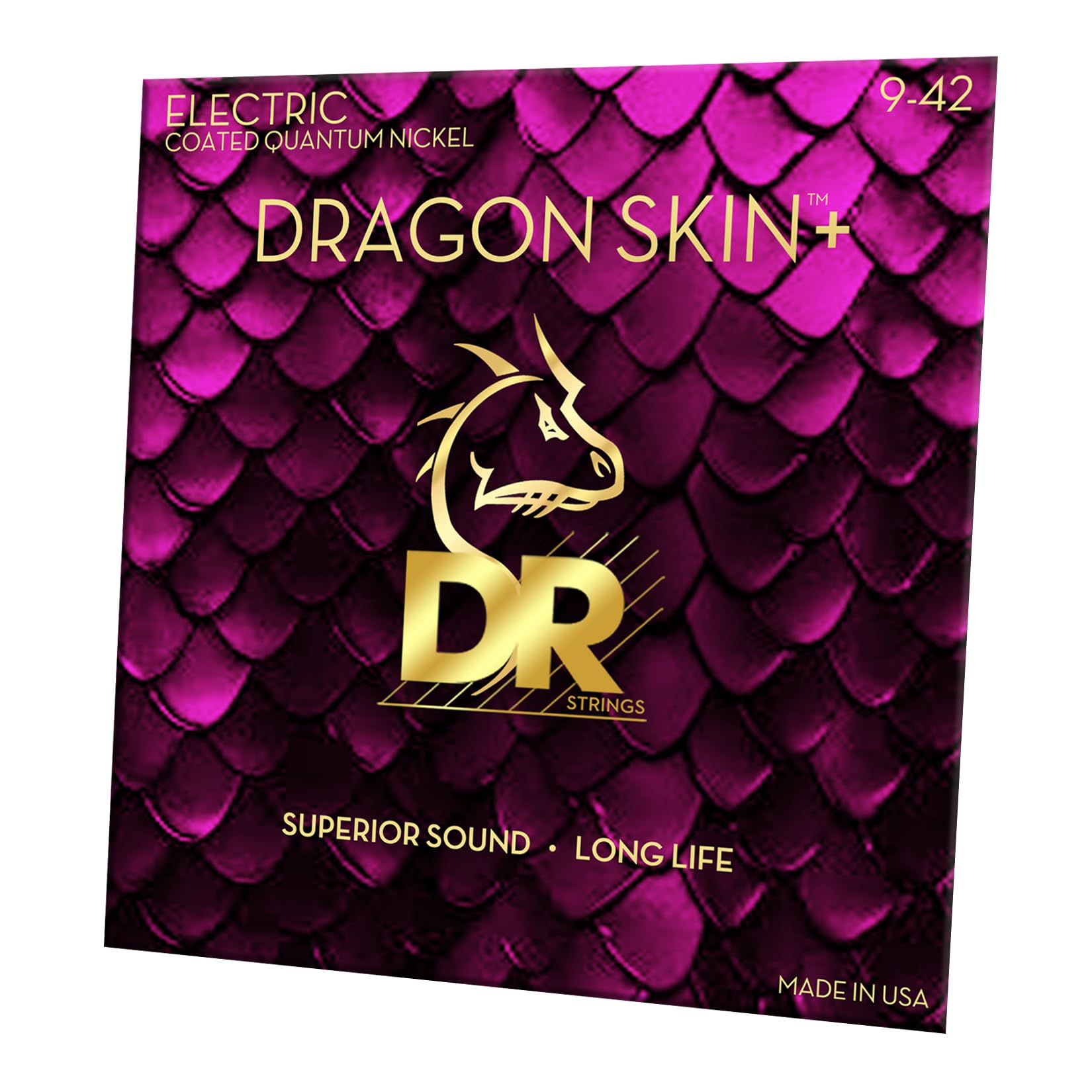 

DR Strings Electric guitar strings Quantum nickel wound strings DRAGON SKIN+ DEQ-9 []