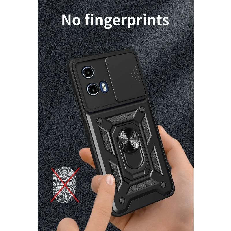 Pouzdro s magnetickým kroužkem pro Motorola Moto G04 G24 s vysouvacím fotoaparátem, ochranné brnění, pro Moto G04 G24