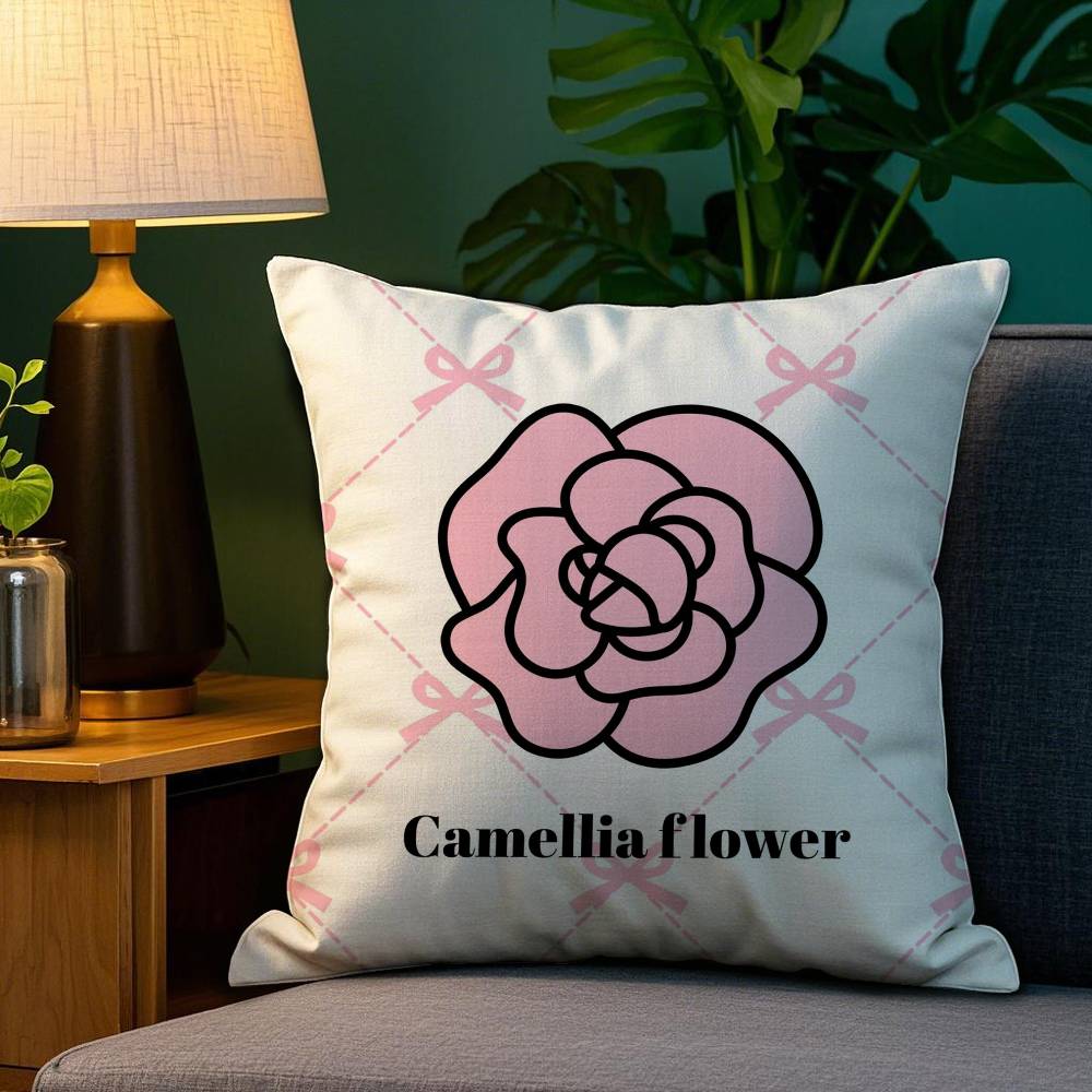 Luxury Good Luck Pillow Case Sofa Living Room Bedroom Double-Sided Printing Square Cushion Nap Time Cushion Cover
