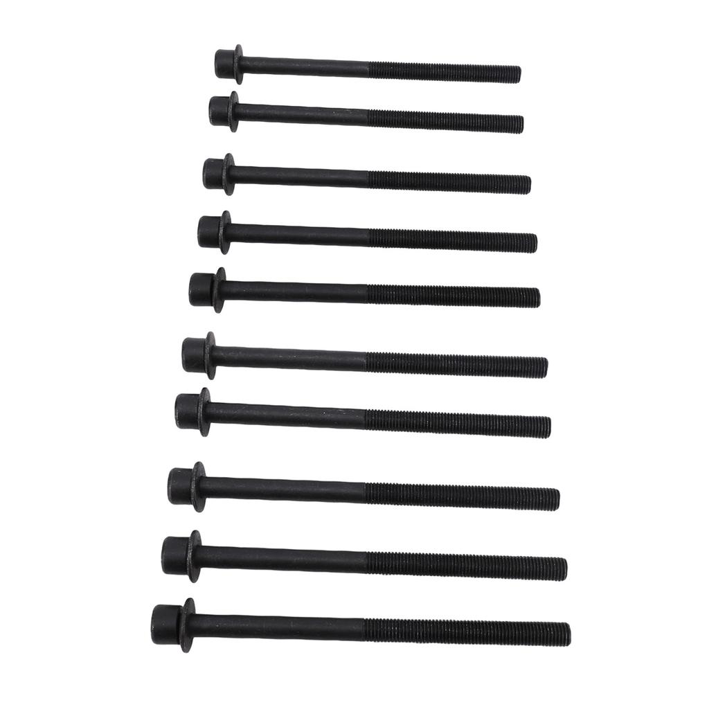 10pcs Engine Cylinder Head Bolt Set 22320 25000 Rugged Construction Replacement for Tucson 4 Doors 2014 2019