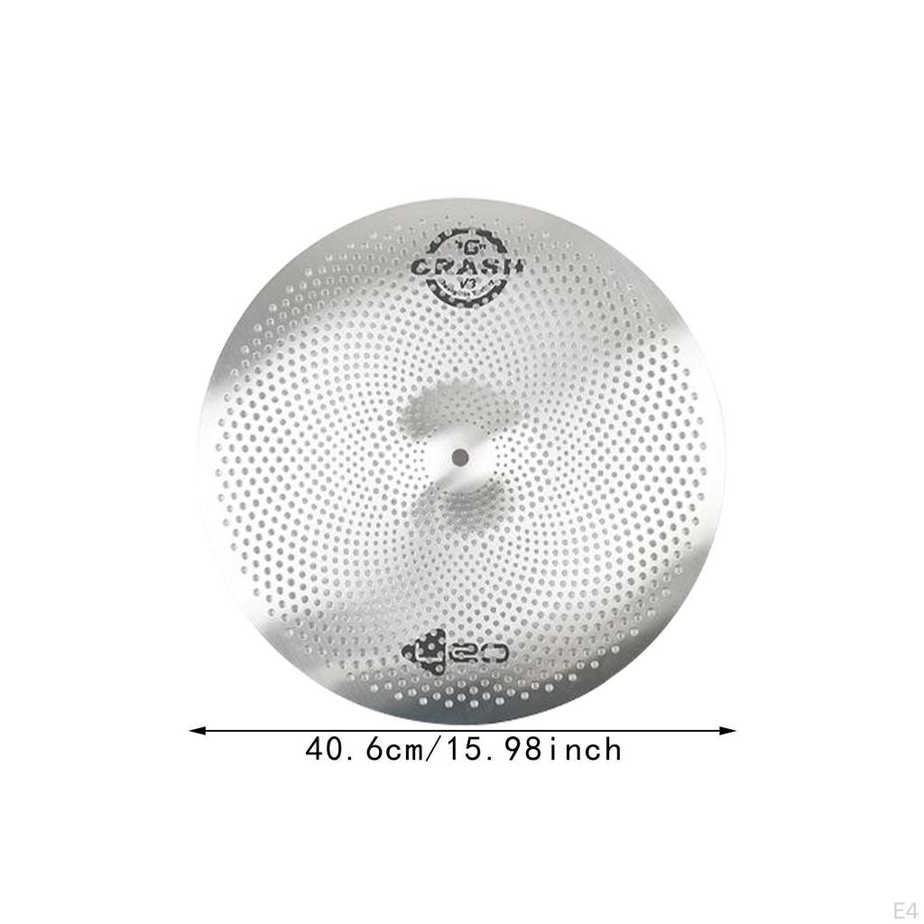Lavvolum cymbal, stille cymbal, trommeslagerøvelse, cymbal, mute for nybegynnere