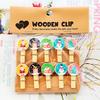 Cartoon Photo Display Decorated Odorless Christmas DIY Festive Atmosphere Gift Embellishment Wooden Clip Creative