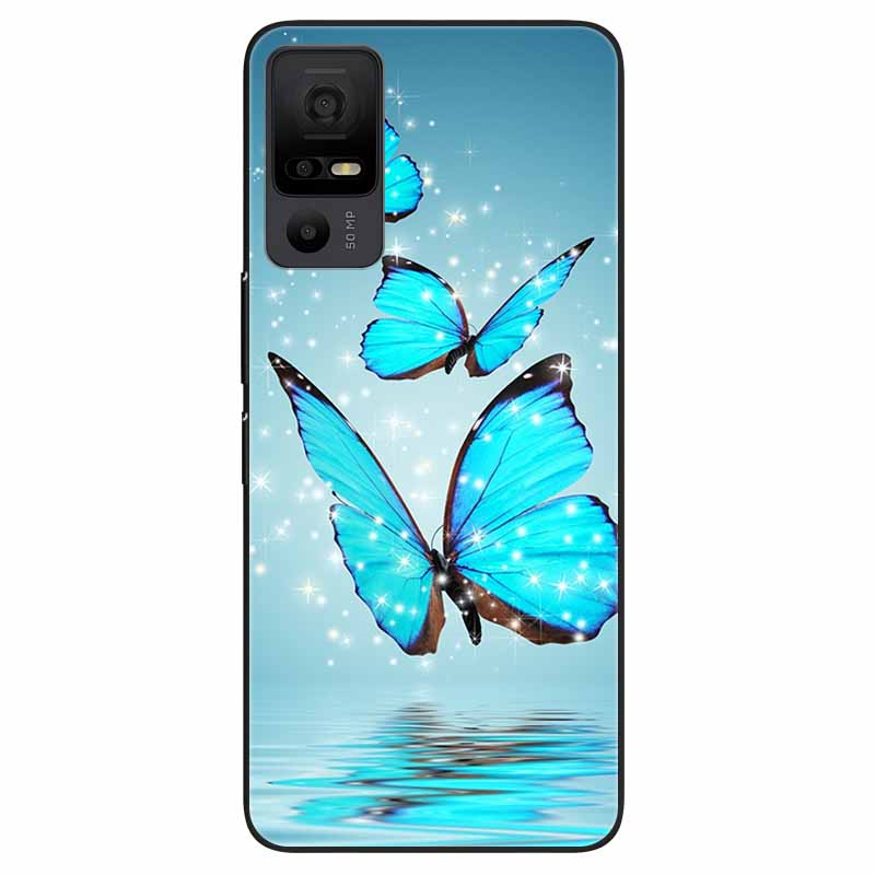 Phone Case for TCL 40 NXTpaper 5G Covers Black Bumper Silicone Soft Shell for TCL 40 NxtPaper 5G TPU Coques Lovely Marble Fundas