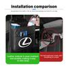 For Lexus Multifunction Car Backseat Storage Bag Tissue Water Cup Holder Auto Organizer Accessories RX350 IS250 CT200h ES250 AEU1