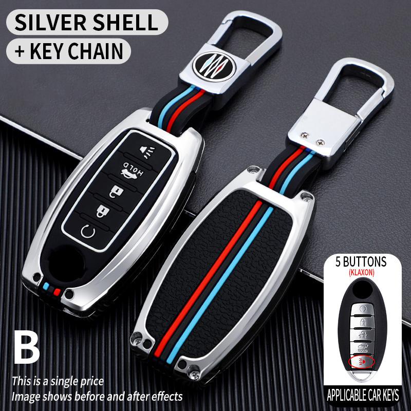 Car Key Case CoverProtective Shell Fob for Nissan Qashqai X-Trail T32 T31 Juke J10 J11 Kicks Tiida Pathfinder Note for Infiniti