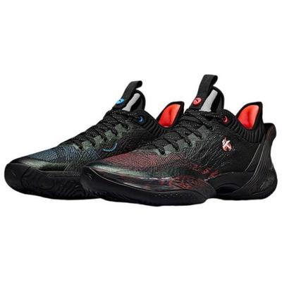 Three Points Rain 1st Generation Dark Flame Ice And Fire Fabric Yin Yang Shock Absorption Breathable Low Top Basketball Shoes 912341102-1