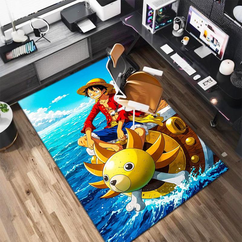 Starring the Japanese cartoon ONE PIECE Monkey D. Luffy carpet is suitable for living room and bedroom doormats office balcony decorative carpet V21