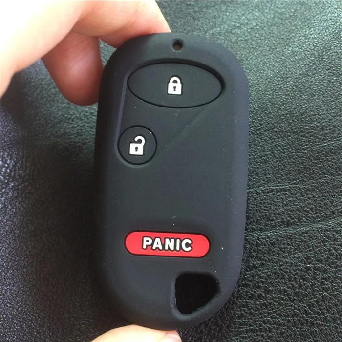 SILICONE rubber CAR KEY COVER CASE For Honda Civic Element Accord CR-V 3 button key