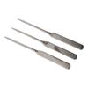 3Pcs Nail Art Stirring Rod Stainless Steel Glue Mixing Spoon Spatula Tool for Home Salon