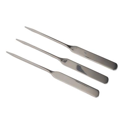 3Pcs Nail Art Stirring Rod Stainless Steel Glue Mixing Spoon Spatula Tool for Home Salon