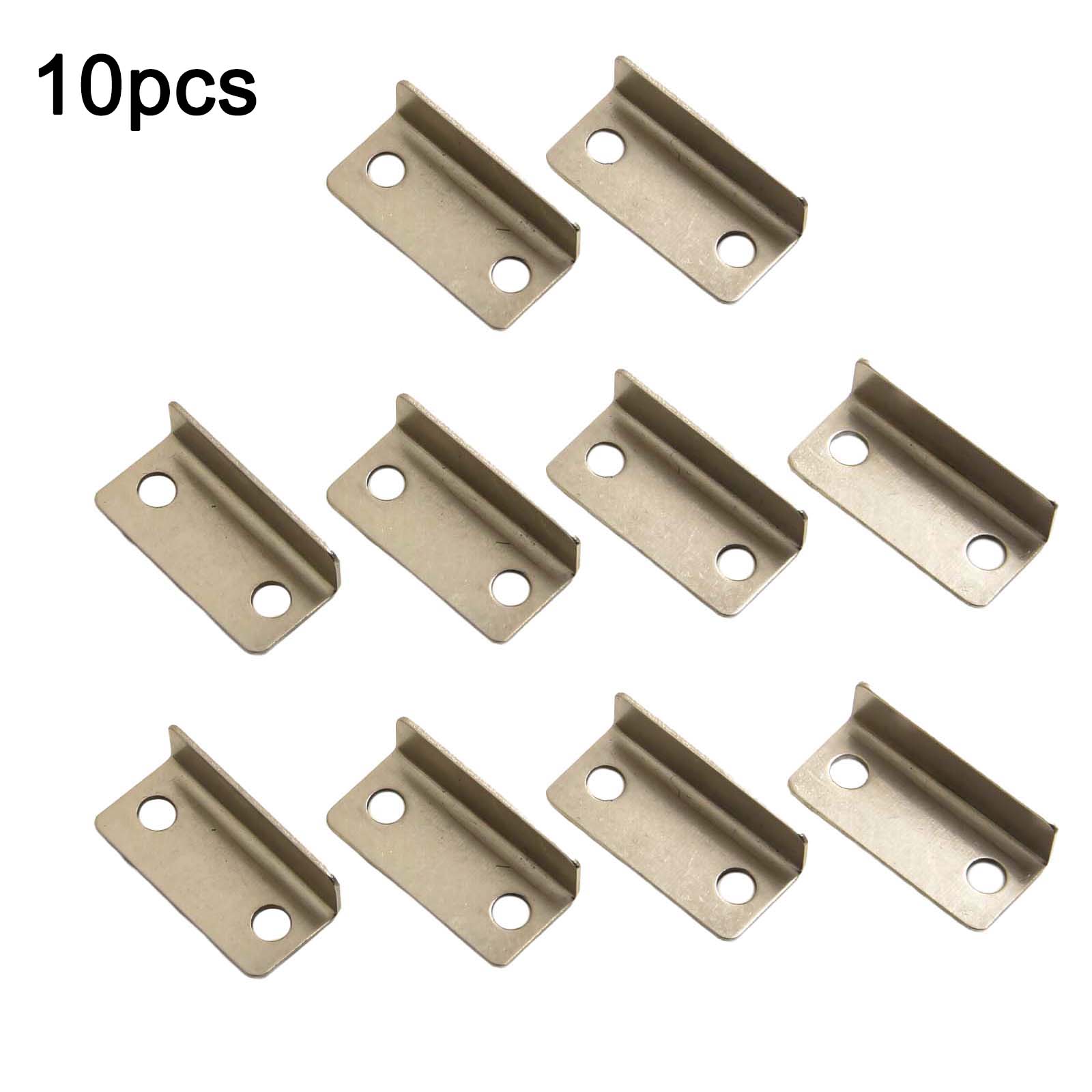 Lock Accessories L-shaped Right Angle Steel 10pcs/set L-shaped Right-angle Seven-character Silver For Office Drawer