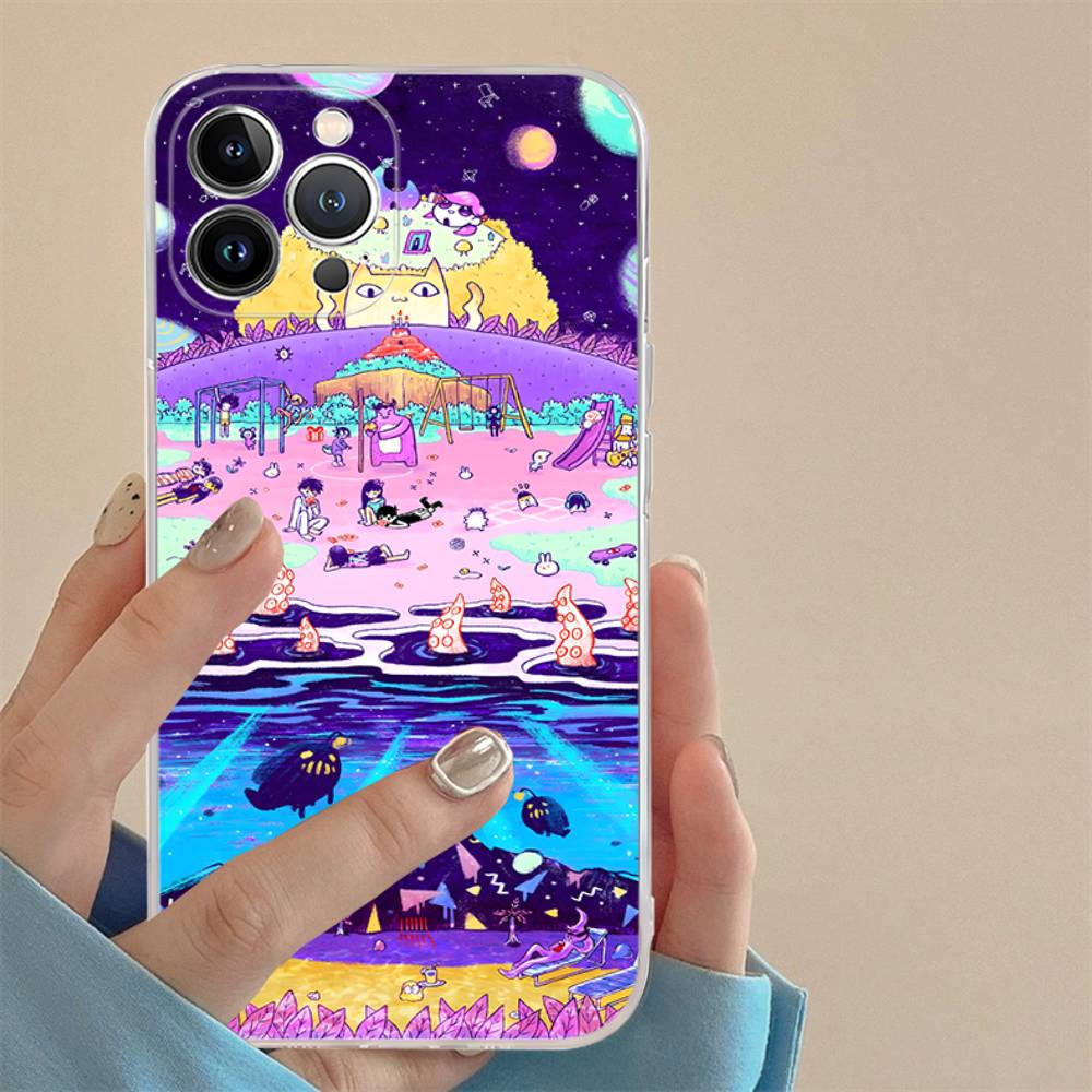 Game Omori For IPhone 17 16 15 14 13 12 11 Pro Max Plus Mini Funda For Transparent Cover