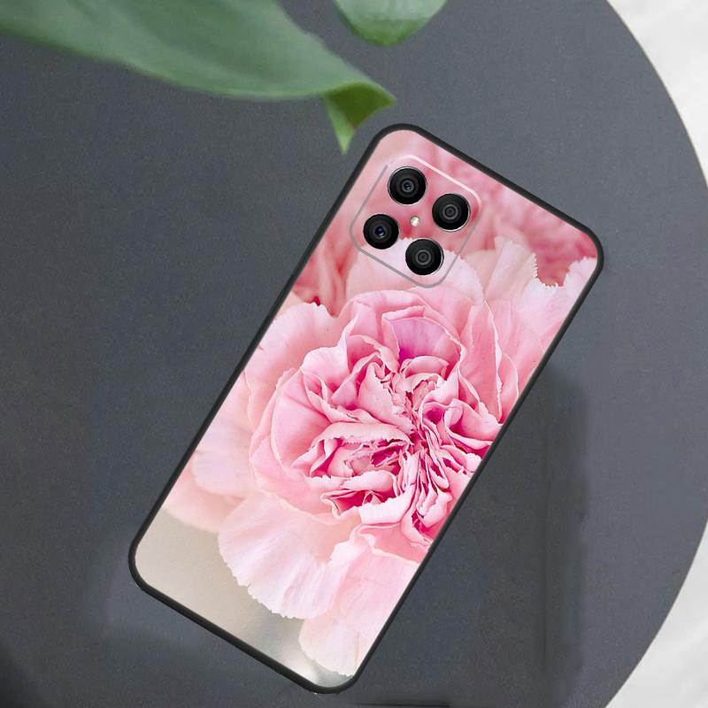 Elegant Pink Purple Peony Flower For Honor Magic 8 7 5 6 Pro Case For Honor 200 400 Lite 50 70 90 X8c X8b X9a X9b X9c X9d Win