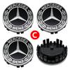 Benz Car 75mm Car Floating Wheel Center Hub Caps Cover for Mercedes Benz B/C/E/S Class A Class C200L GLC GLK CLA Accessories. CI1