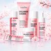 6pcs Cherry Blossom Collagen Skincare Set, Moisturizing Nourishing Facial Care Kit, Includes Cleanse