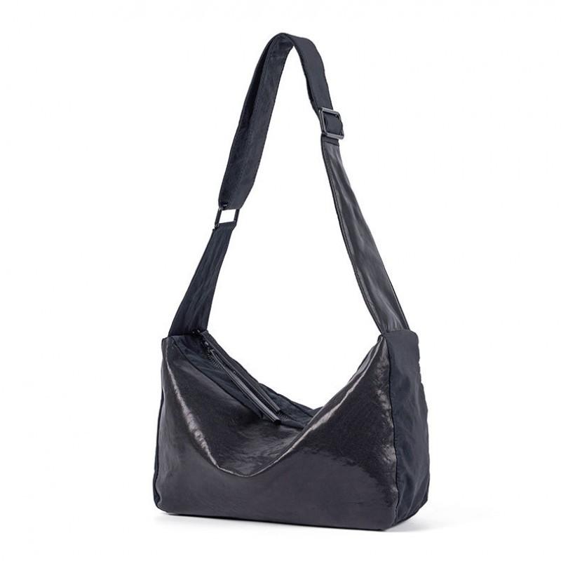 Fashionable Top Layer Crystal Tire Leather With Waterproof Cloth Underarm Hobo Bag Versatile Single Shoulder Crossbody