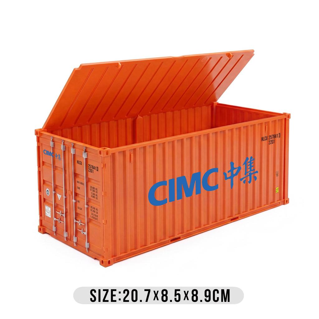 Gray Maersk Flip-top Model Container with Custom Logo and Graphics - Business Gift Edition