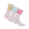 Lee Womens/Ladies Hooped Sports Socks (Pack of 3)