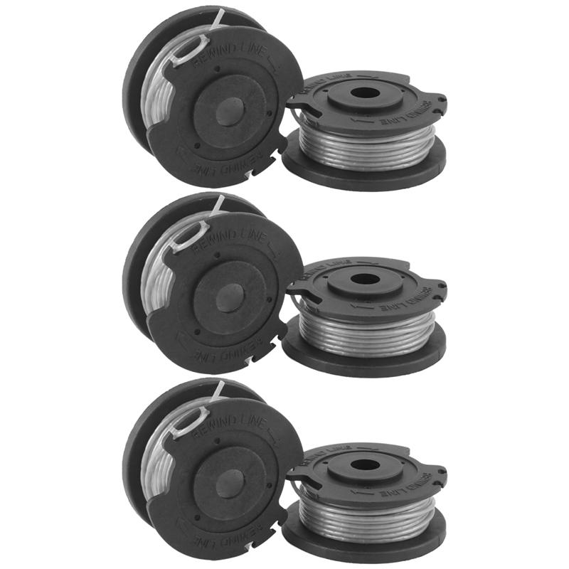 2025 Trend 6 Pack F016800569 String Trimmer Spool And Line For Easygrasscut 23, 26, 18, 18-230, 18-260, 18-26 Replacement