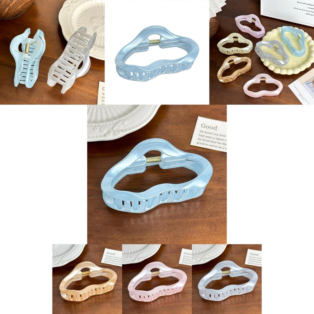 Stilvolle mittelgroße Haarspange in Bonbonfarben mit trendigem geometrischem Design für Damen