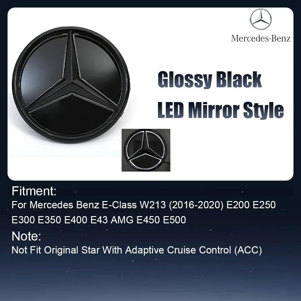 

Car Sticker For Mercedes Benz Silver And Black OE Style Front Grill Star Emblem Chrome Logo Badge Fit For Mercedes Benz E200 E25