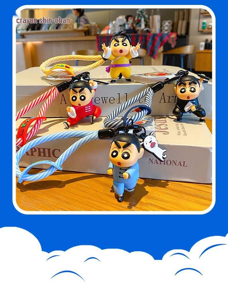 Crayon Shin-chan Kung Fu Keychain | Cute Backpack Pendant for Couples