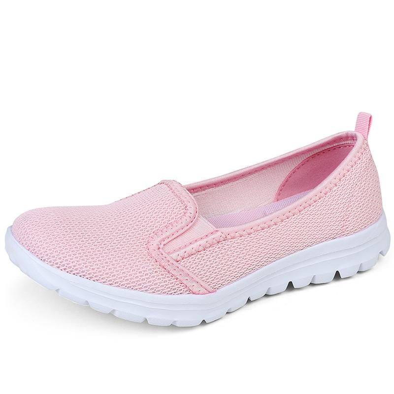 Women's Sports Casual Shoes Women's Shoes Mother's Shoes Walking Elderly Shoes Breathable Mesh Shoes