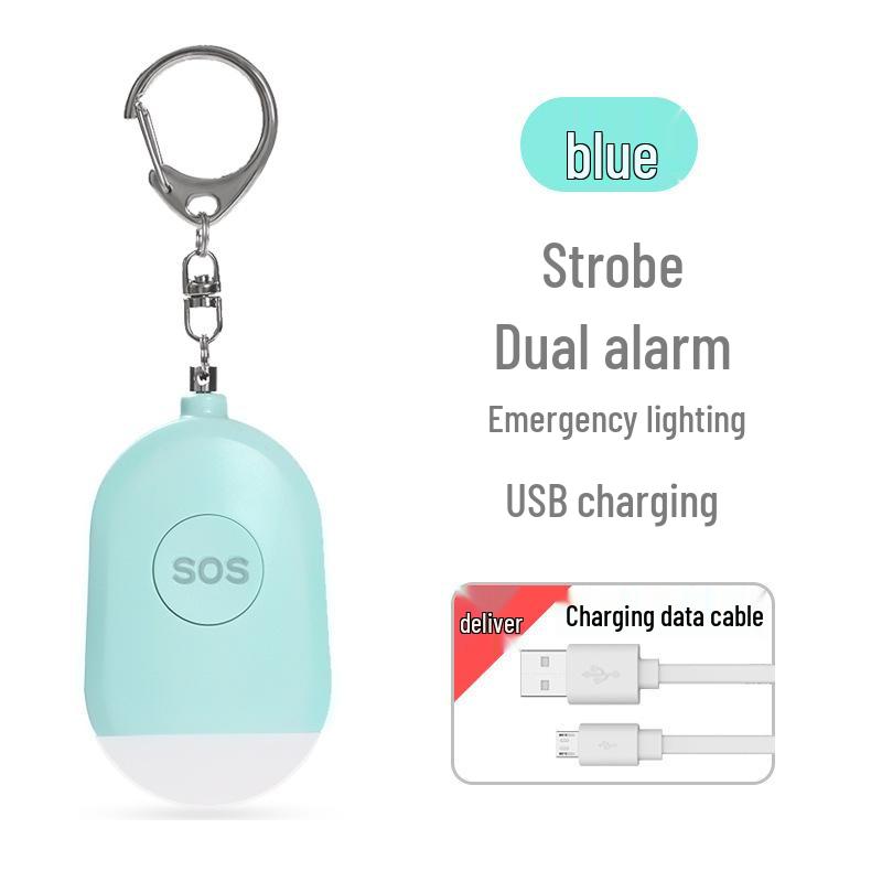 Linterna SOS Inteligente Portátil Recargable y Alarma de Lobo