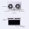 Portable Solar Car Cooler Fan USB Rechargeable Automobile Air Vent Ventilator Cooling Fans Outer Solar Panel Auto Electronics